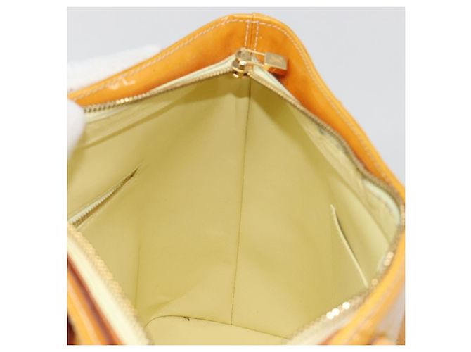 LOUIS VUITTON Borsa Monogram Vernis Houston Lime Yellow M91055 Auth ep15500 D'oro - vista 21