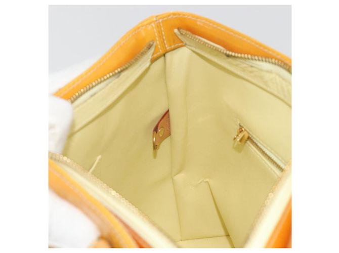 LOUIS VUITTON Borsa Monogram Vernis Houston Lime Yellow M91055 Auth ep15500 D'oro - vista 22