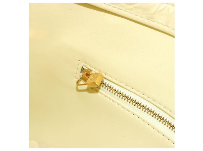 LOUIS VUITTON Borsa Monogram Vernis Houston Lime Yellow M91055 Auth ep15500 D'oro - vista 23