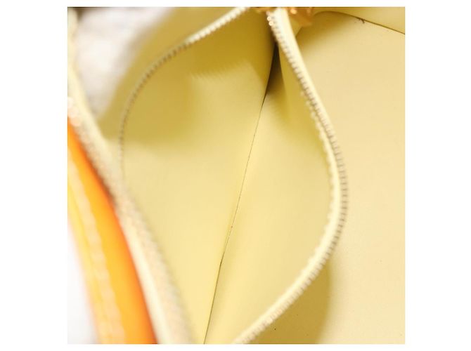 LOUIS VUITTON Borsa Monogram Vernis Houston Lime Yellow M91055 Auth ep15500 D'oro - vista 24