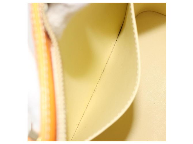 LOUIS VUITTON Borsa Monogram Vernis Houston Lime Yellow M91055 Auth ep15500 D'oro - vista 25