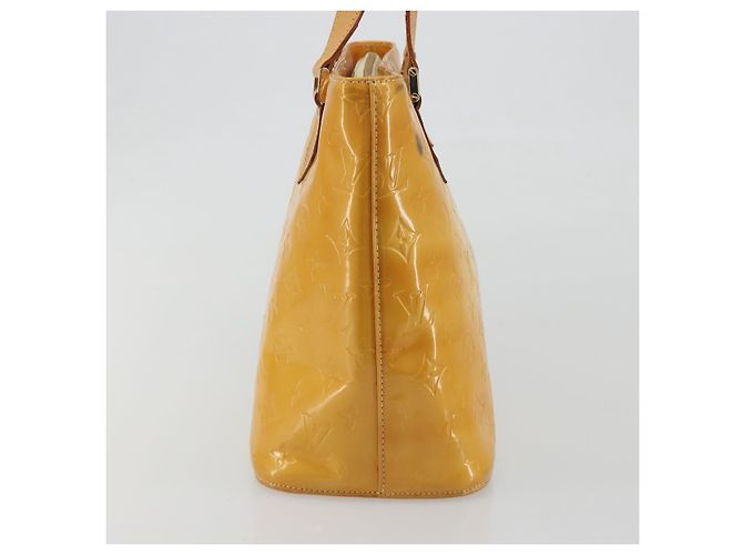 LOUIS VUITTON Borsa Monogram Vernis Houston Lime Yellow M91055 Auth ep15500 D'oro - vista 4