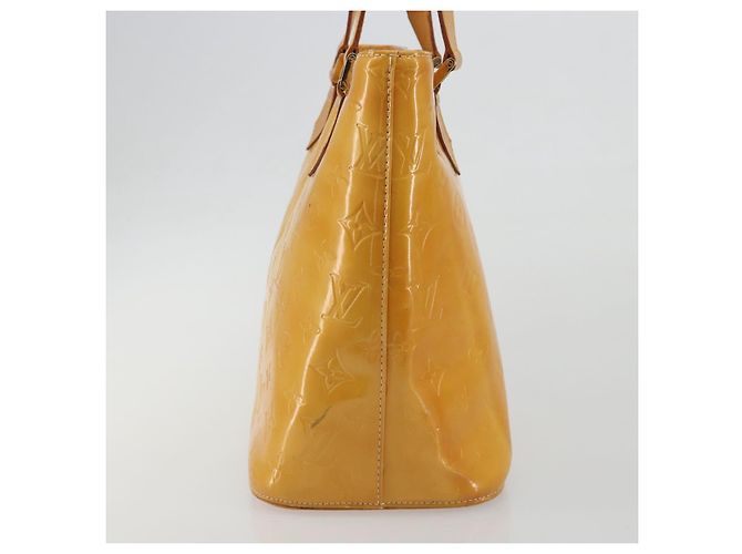 LOUIS VUITTON Borsa Monogram Vernis Houston Lime Yellow M91055 Auth ep15500 D'oro - vista 5