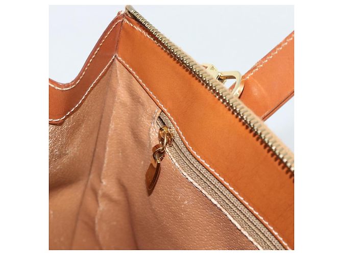 Céline Borsa CELINE Macadam in PVC e pelle 2way Marrone Tonalità Oro Auth ep15277 - vista 21