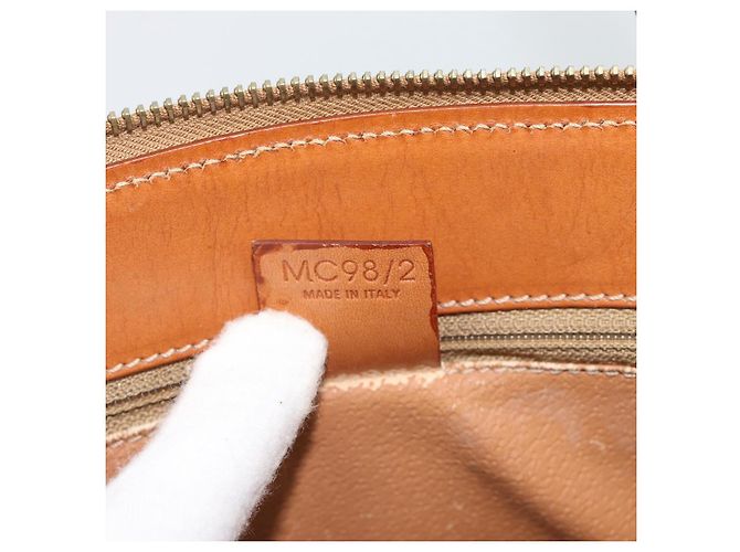 Céline Borsa CELINE Macadam in PVC e pelle 2way Marrone Tonalità Oro Auth ep15277 - vista 24