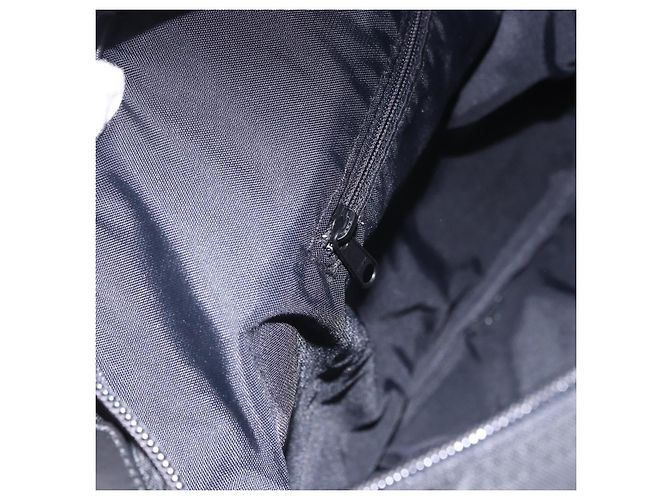 Borsa Tote Burberrys Nova Check Blue Label in nylon nero e argento Auth kk690A - vista 19