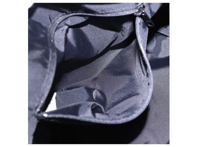 Borsa Tote Burberrys Nova Check Blue Label in nylon nero e argento Auth kk690A - vista 20
