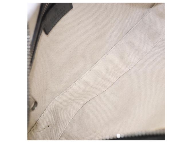 Borsa a tracolla GUCCI GG Supreme in PVC e pelle Grigio Argento 699439 Auth ka5448A Marrone - vista 17