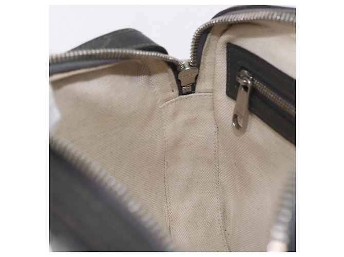 Borsa a tracolla GUCCI GG Supreme in PVC e pelle Grigio Argento 699439 Auth ka5448A Marrone - vista 19
