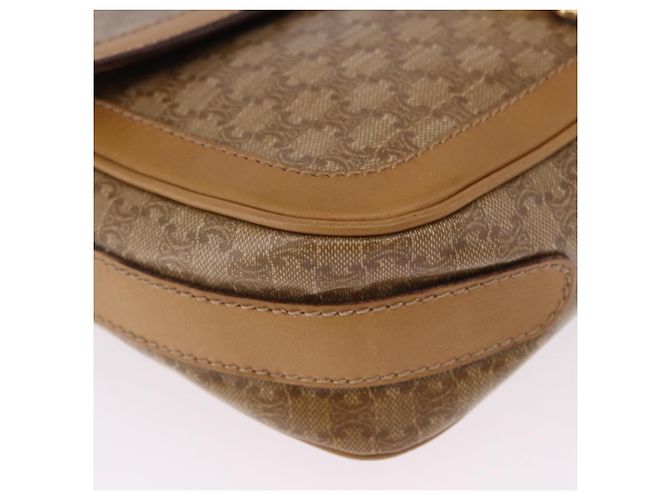 Céline Borsa a tracolla CELINE Macadam Canvas PVC Beige Oro Autentica ki6762 D'oro - vista 10