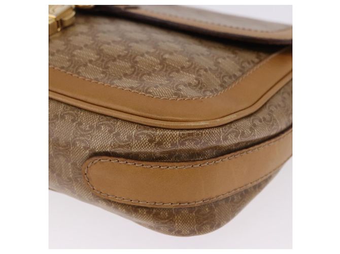 Céline Borsa a tracolla CELINE Macadam Canvas PVC Beige Oro Autentica ki6762 D'oro - vista 11