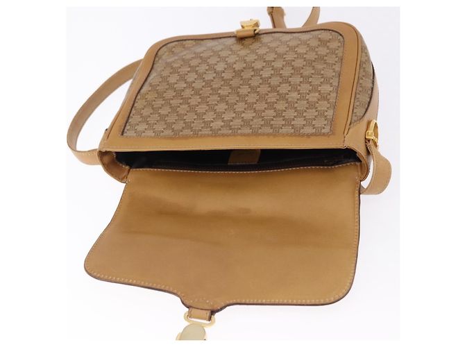 Céline Borsa a tracolla CELINE Macadam Canvas PVC Beige Oro Autentica ki6762 D'oro - vista 15