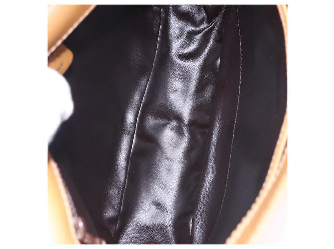 Céline Borsa a tracolla CELINE Macadam Canvas PVC Beige Oro Autentica ki6762 D'oro - vista 17
