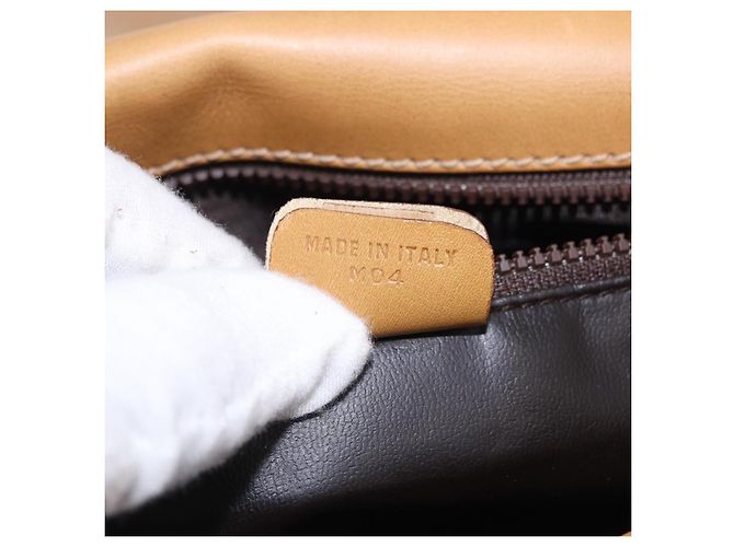 Céline Borsa a tracolla CELINE Macadam Canvas PVC Beige Oro Autentica ki6762 D'oro - vista 23