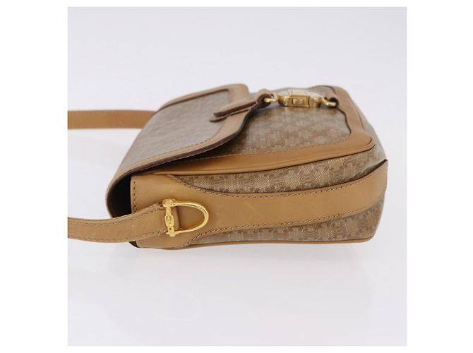Céline Borsa a tracolla CELINE Macadam Canvas PVC Beige Oro Autentica ki6762 D'oro - vista 5