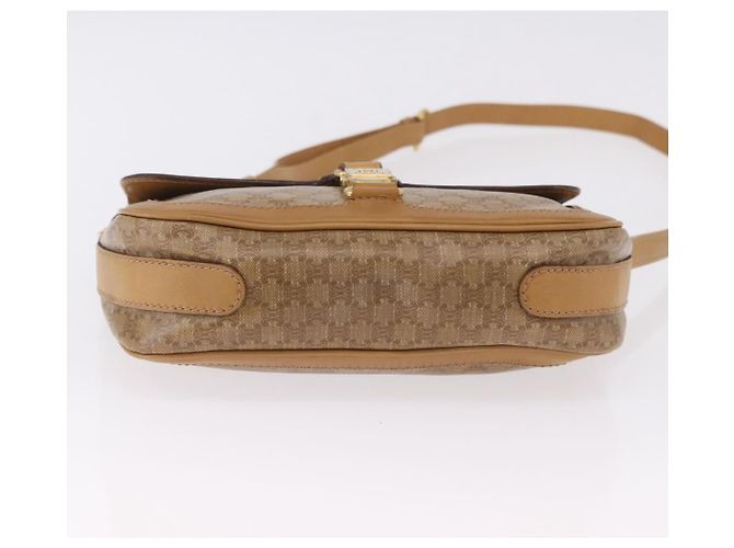 Céline Borsa a tracolla CELINE Macadam Canvas PVC Beige Oro Autentica ki6762 D'oro - vista 9