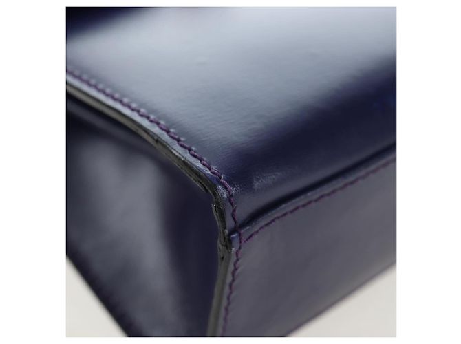 Céline Borsa CELINE in pelle 2way Viola Oro Auth 191842V D'oro Porpora - vista 13