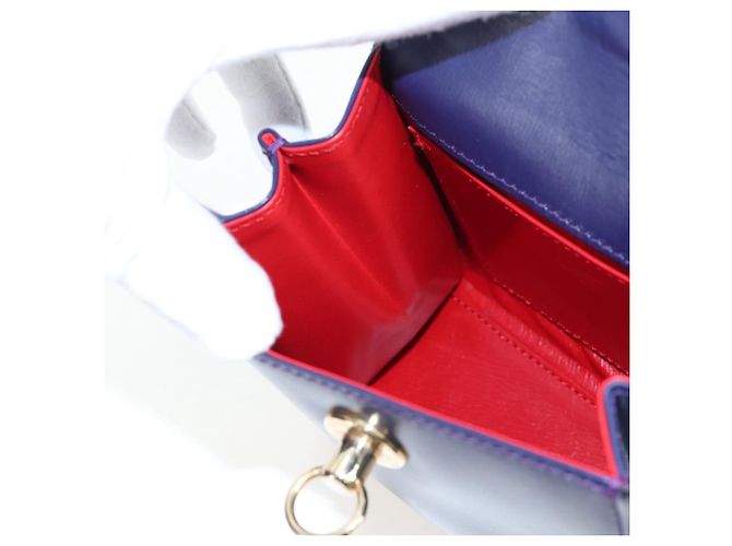 Céline Borsa CELINE in pelle 2way Viola Oro Auth 191842V D'oro Porpora - vista 21