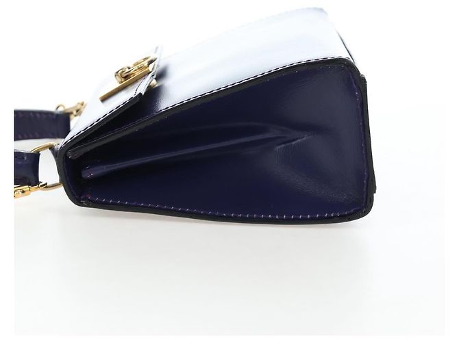 Céline Borsa CELINE in pelle 2way Viola Oro Auth 191842V D'oro Porpora - vista 4