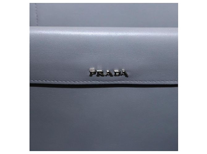 PRADA Handtasche aus Leder 2way Braun Silber Auth ka5368V - Ansicht 21
