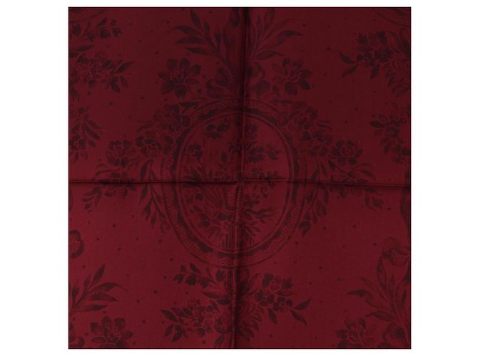 Sciarpa in seta Christian Dior stampa leopardata Bordeaux Auth am12187M Bordò - vista 6