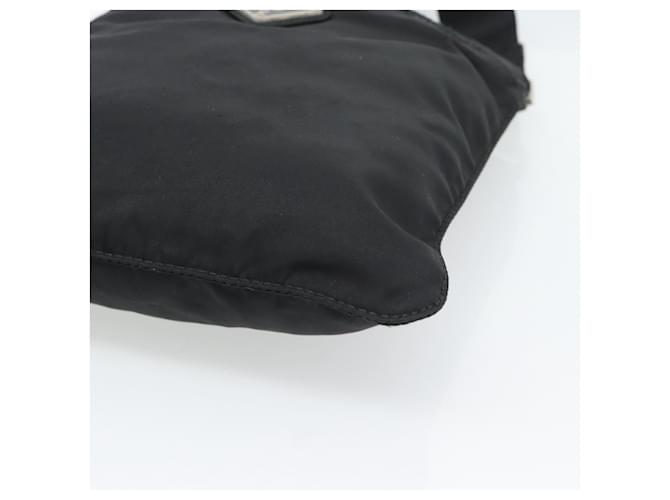 Borsa a tracolla PRADA Nylon Nero Argento Auth hk4000A - vista 10