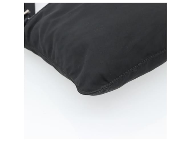 Borsa a tracolla PRADA Nylon Nero Argento Auth hk4000A - vista 11