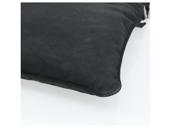 Borsa a tracolla PRADA Nylon Nero Argento Auth hk4000A - vista 12