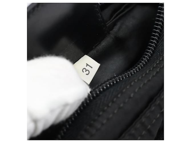 Borsa a tracolla PRADA Nylon Nero Argento Auth hk4000A - vista 22