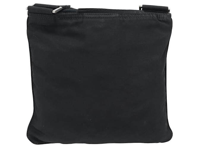 Borsa a tracolla PRADA Nylon Nero Argento Auth hk4000A - vista 3