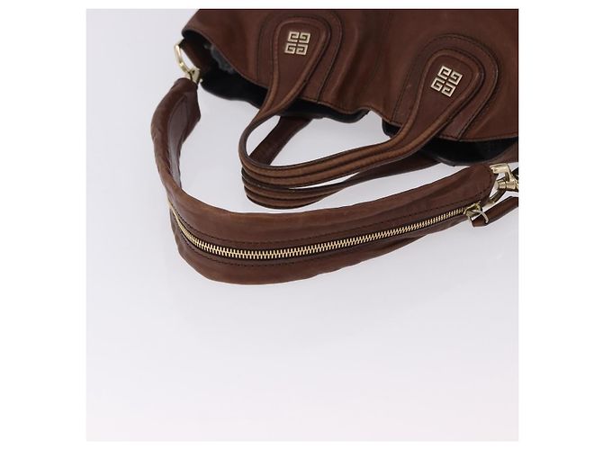Borsa GIVENCHY in pelle 2way Marrone Tonalità Oro ka5437 - vista 9