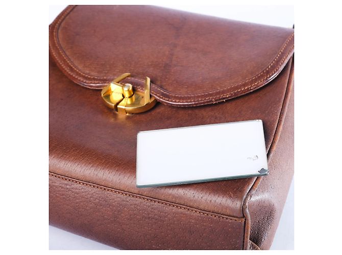 Bamboo Bolsa Gucci de couro com alça de bambu Marrom - vista 11