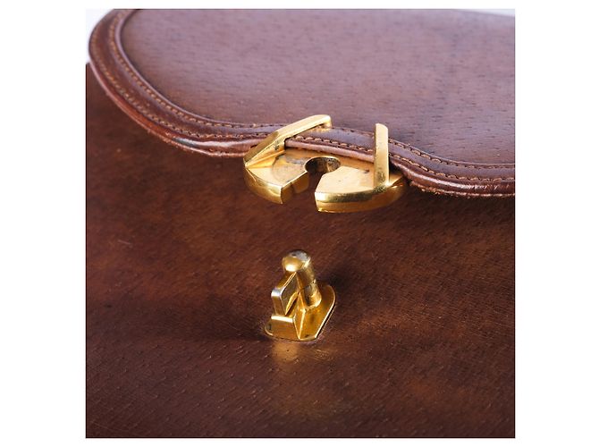 Bamboo Bolsa Gucci de couro com alça de bambu Marrom - vista 6