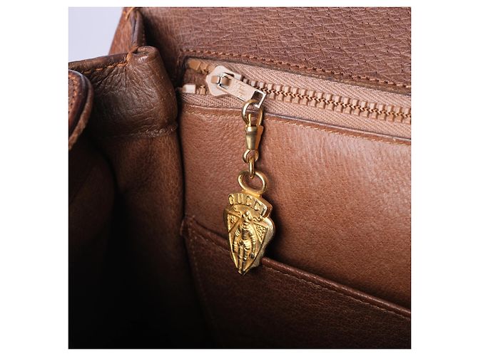 Bamboo Bolsa Gucci de couro com alça de bambu Marrom - vista 9