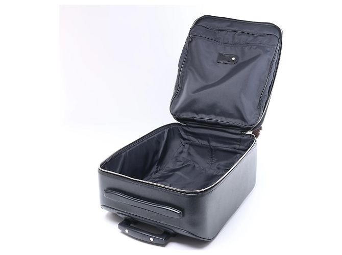Borsa da viaggio Louis Vuitton Pegase 45 in pelle Taiga verde M23302 Nero - vista 11
