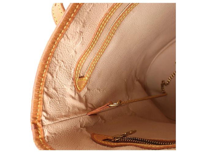 Borsa a tracolla Louis Vuitton Bucket PM Monogram Canvas Marrone M42238 Beige - vista 11