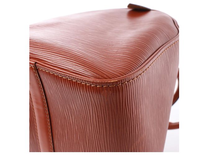 Borsa Louis Vuitton Speedy 30 in pelle Epi marrone M43003 - vista 11