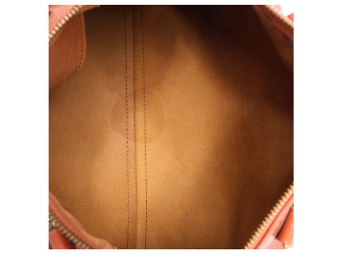 Borsa Louis Vuitton Speedy 30 in pelle Epi marrone M43003 - vista 6