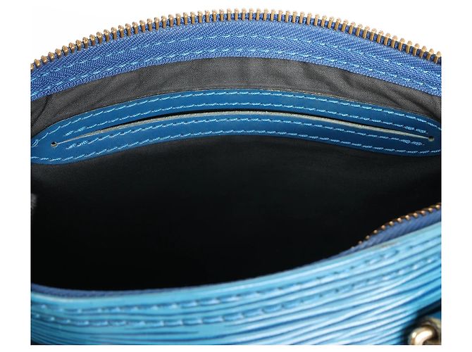 Borsa Louis Vuitton Speedy 25 Epi Leather Blu M43015 - vista 12