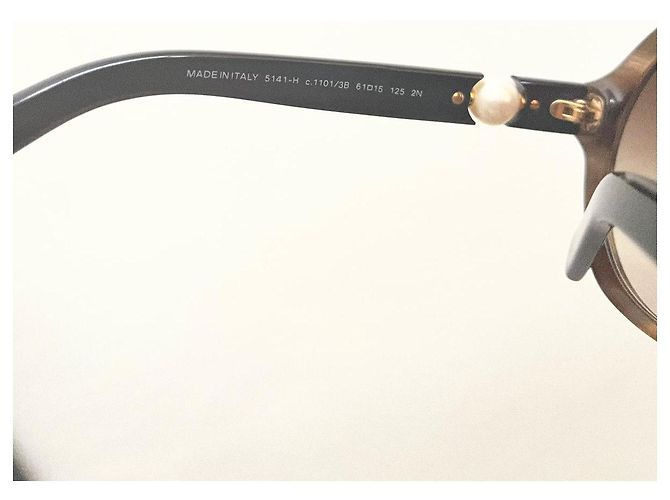 Gafas de sol Chanel con detalles de perlas Castaño - vista 5