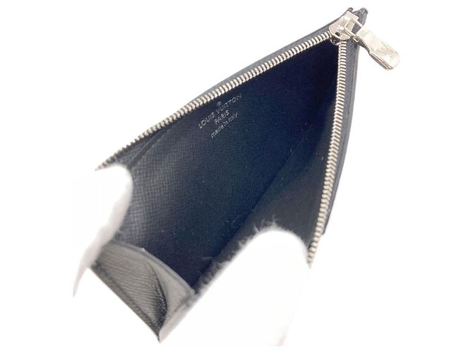Louis Vuitton Monogram Eclipse Coin Case Black - view 4