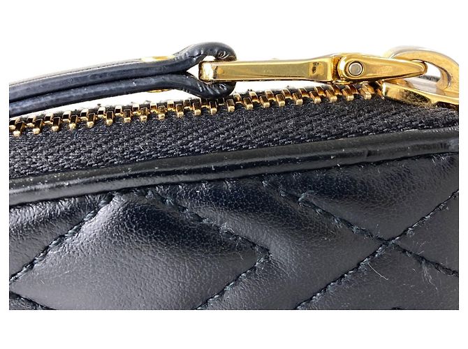 Miu Miu gestepptes Leder-Langgeldbörse Schwarz - Ansicht 12