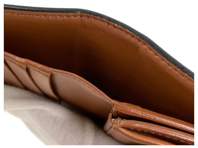 Céline Celine Small Flap Wallet Triomphe in Braun PVC - Ansicht 14