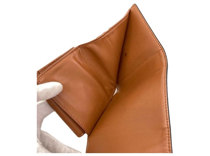 Céline Celine Small Flap Wallet Triomphe in Braun PVC - Ansicht 6