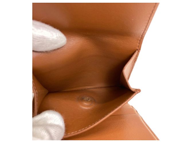Céline Celine Small Flap Wallet Triomphe in Braun PVC - Ansicht 7