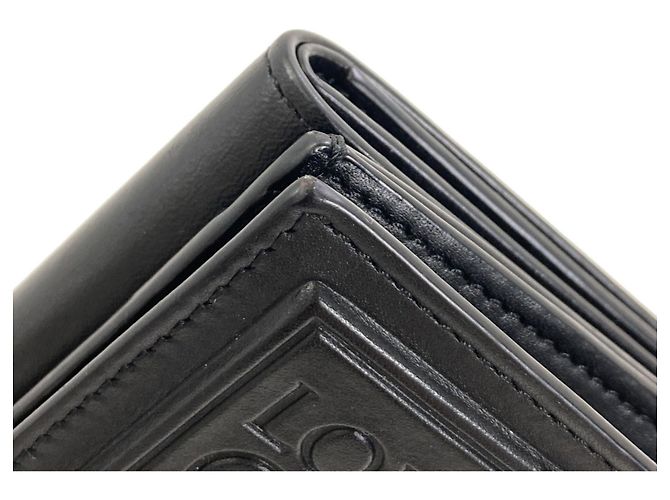 Loewe Anagram Patch Tri-fold Wallet Black - view 13