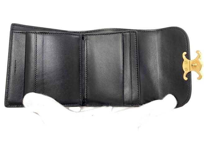 Céline Celine Small Flap Wallet Triomphe Schwarz - Ansicht 4