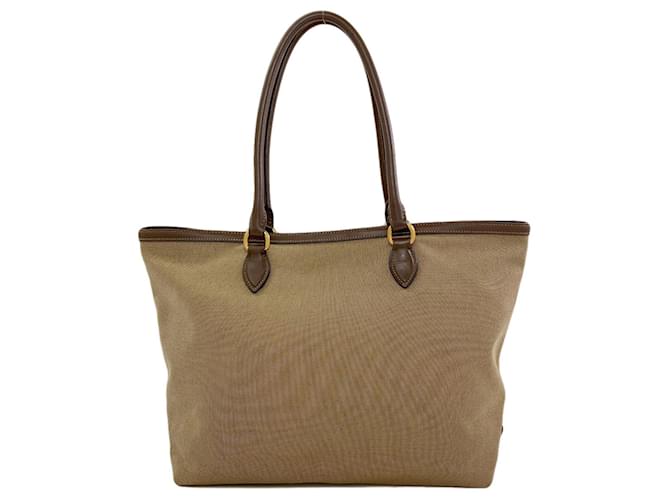 Borsa Tote Prada Fiocco Logo Marrone - vista 2