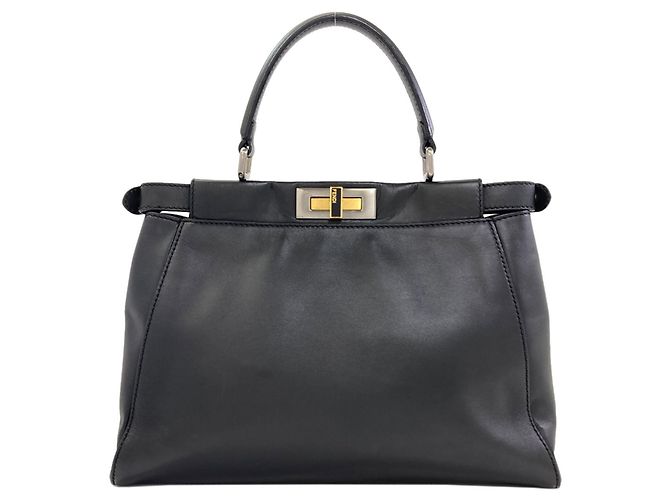 Borsa 2-Way Fendi Peekaboo Nero - vista 2