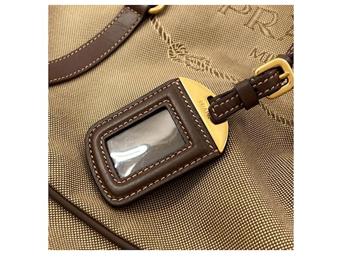 Borsa Tote 2-Way Prada 1BG253 Marrone - vista 13